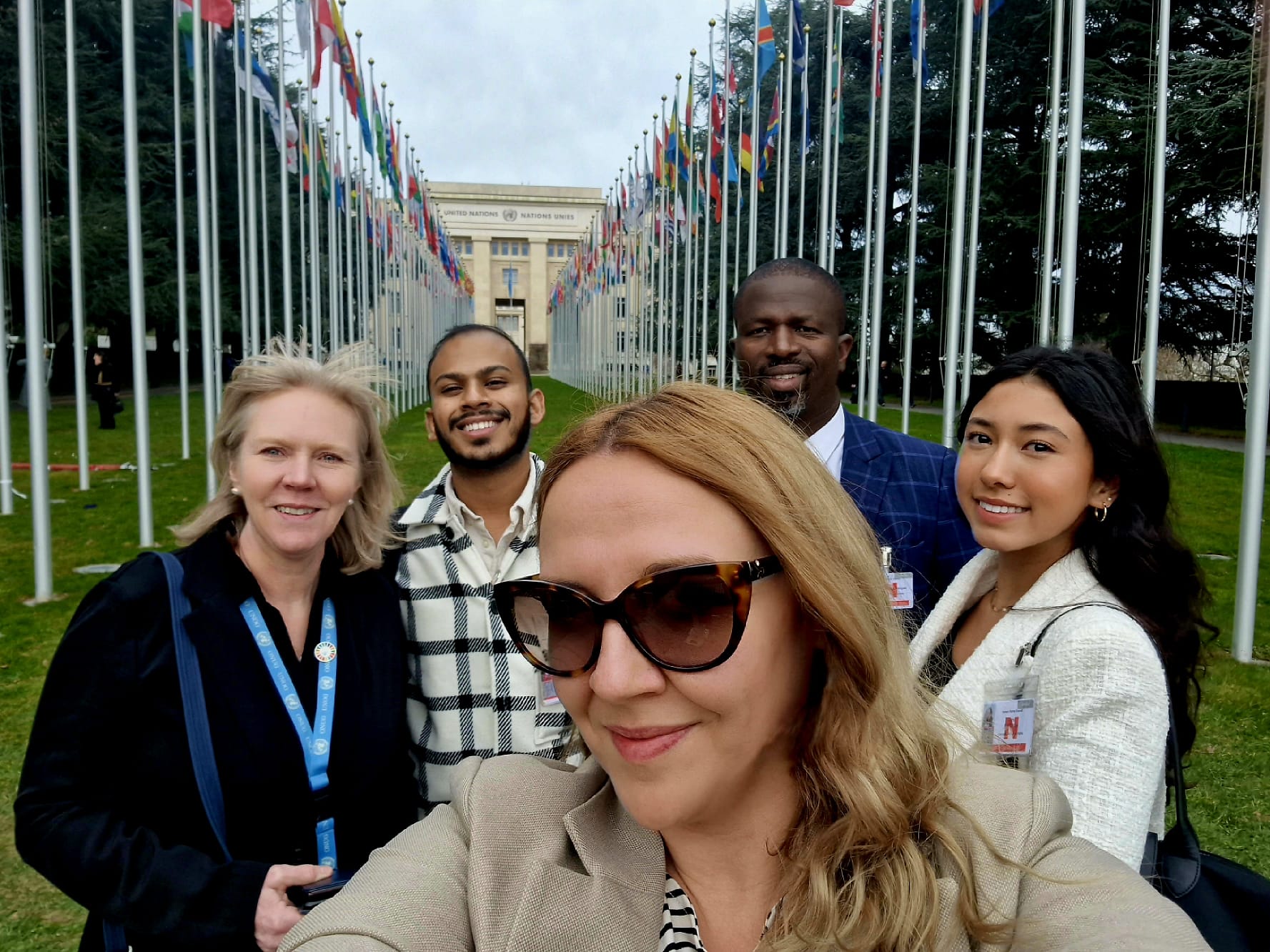 Staff and partners at United Nations in Geneva